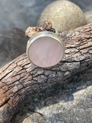 Sterling Silver Rose Quartz Ring